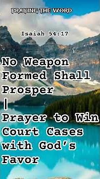 Powerful Prayer to Overcome Legal Battles | God Will Defend You #PrayerToWinCourtCase #Victory
