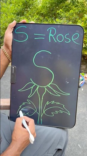 S = How to draw a rose step by step / the ultimate drawing #shorts