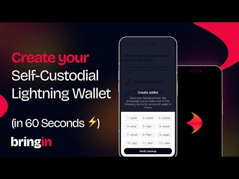 How to Live on Bitcoin — Create Your Self-Custodial Lightning Wallet on Bringin (in 1 Minute)