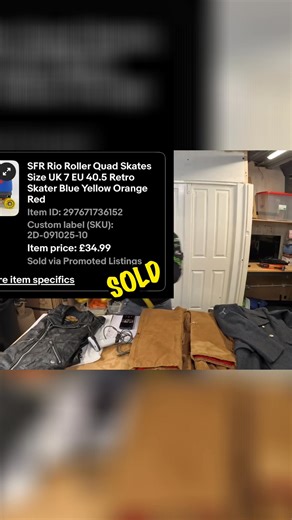 Recent car boot sale haul includes SFR Rio roller skates in great condition, Zebra barcode scanner and Walls Blizzardproof overalls. Kids' items are not always profitable. Overalls may be a good buy. #Reselling #Thrifting #RollerSkates #BarCodeScanner #Overalls | Dave Keeffe - ABL Reselling
