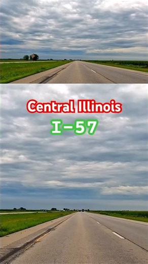 Endless Highway & Farmland | I-57 in Illinois (Highway Drive ASMR)