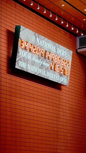USA National Debt Clock NYC