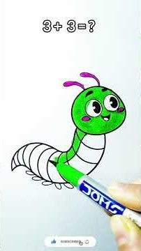 Cute Caterpillar Coloring #art #coloring #sketch #satisfying #ytshorts #drawing #viralshorts #draw