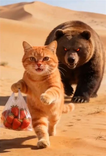 Powerful Cartoon Character Cats in Action