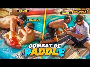 BATTLE ROYALE DE PADDLE DANS LA PISCINE AVEC LES CROÛTONS AU MEXIQUE ! (aïe ça fait trop mal)