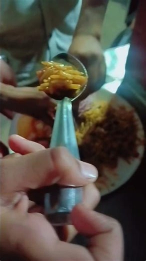 Taking Dinner out side of varanasi home with family