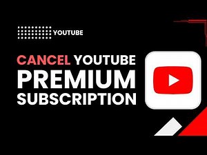 YouTube How to cancel YouTube Premium subscription