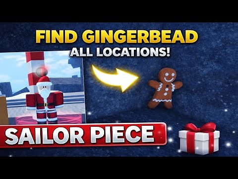 How to Find Gingerbread in Sailor Piece | All 2 Gingerbread Location In Xmas Island In Sailor Piece