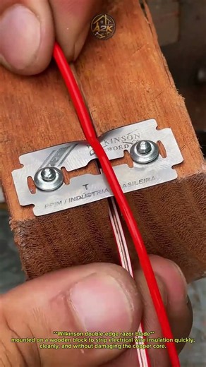 Genius Wire Stripping Hack: Use a Razor Blade for Perfect Cable Stripping!