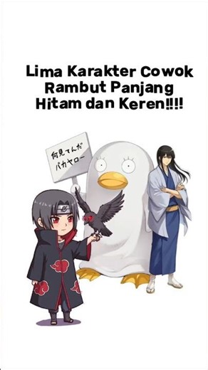 Lima Karakter Cowok Rambut Panjang Hitam dan Keren!!!