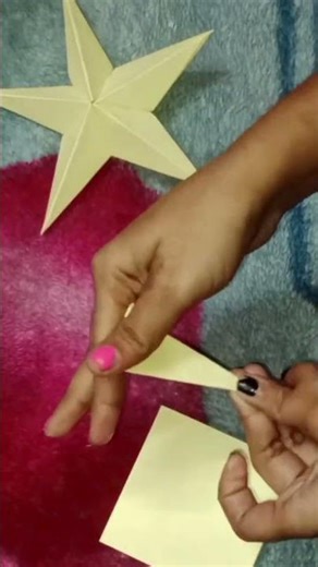 3D origamic ❤️STAR made from sticky notes😊❤️