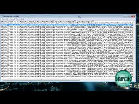 Fix Windows Errors by Re-registering All Your DLL's by Britec
