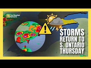 Return of severe weather threat to southwestern Ontario Thursday | #forecast
