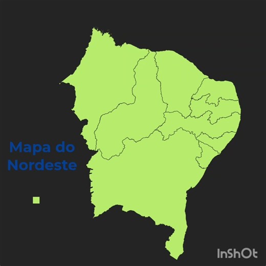 mapa do Nordeste