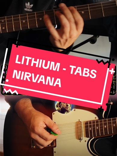 Learn Guitar Tabs for Nirvana's Lithium