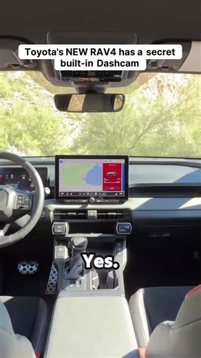 Toyota's NEW RAV4 has a secret built-in Dashcam #CarReviewTok #CarEnthusiast #SmartCarBuy #AutoTech #viraltiktok