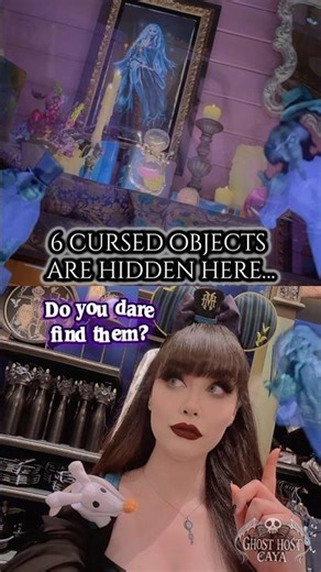 Can you find all 6 cursed objects before they find you? 🔮👻 #hauntedmansion