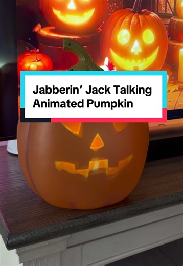 Jabberin' Jack Talking Animated Pumpkin - Halloween Fun!