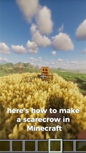 How to make a Scarecrow in Minecraft 🐦‍⬛