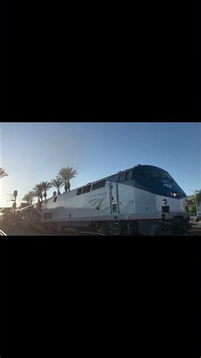 A4 departs with crazy hornshow w/ horn battle #train #amtrak #shorts #railfan #fyp