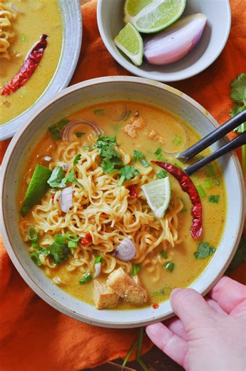 Vegan Khao Soi Inspired Ramen