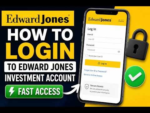 How to login to Edward Jones investment account - Fast Access