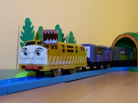 Tomy Talking Diesel 10 Towing Splatter & Dodge - Japanese, Very Rare and Hard to Find