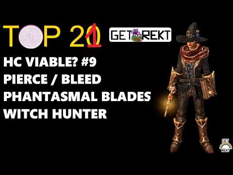 Grim Dawn Build Highlight - Pierce Phantasmal Blades Witch Hunter - SC "TOP 20" - Patch 1.2.1.6