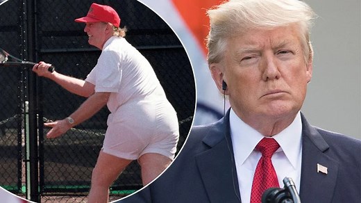Donald Trump tennis pic goes viral