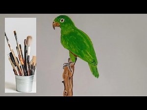 How to draw a yellow headed amazon Parrot? # Easy drawing of Parrot # Colourful Parrot Drawing