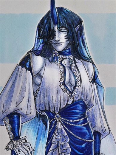 Edit: Comments on this video do not count. You need to read my first pinned post, as I mentioned in this video. Astraea is such a cool OC, @Kaili_xyz on Vgen !! Thank you for letting me draw them 😊 their lore is super interesting too, a delightful read 💜 #ocart #freeart #traditionalart #drawingyouroc #artistsoftiktok