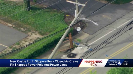 Truck hauling oversized load crashes in Slippery Rock