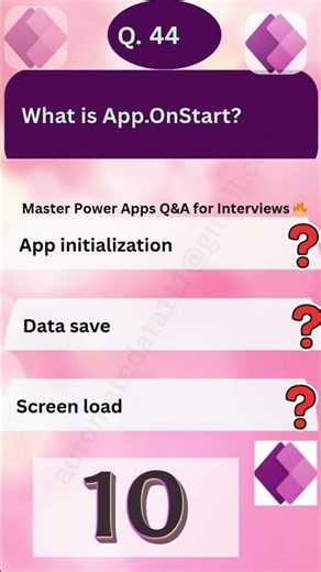 Q.44-Power Apps Beginner to Pro Questions
