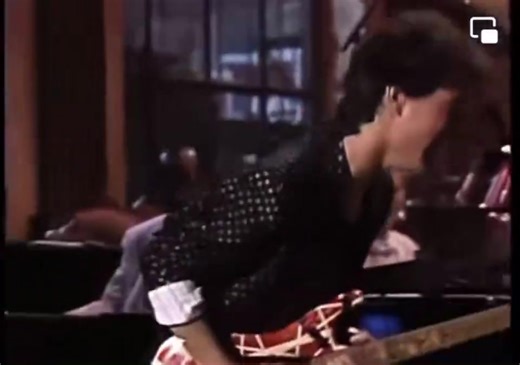 in Rock History February 28, 1987 Eddie Van Halen was on Saturday Night Live- he appeared in the “Stompin’ 8H” jam session on the SNL show hosted by Valerie Bertinelli.
