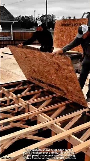 Structural Floor Installation Work Tool with OSB Floor Panels #worktool