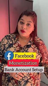 How to Set your Bank Account Details in Facebook for Monetization ✅ #highlight #Asansol #everyone #viral #foryouシ #follower | Alina Shruti