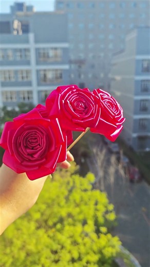 How to Make a Ribbon Rose 🌹 Easy DIY with Ruler & Glue | Join the Live Stream