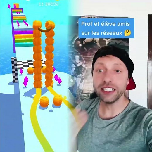 Un prof et élève amis sur les réseaux= bon ou mauvais？🤔 #professeur #