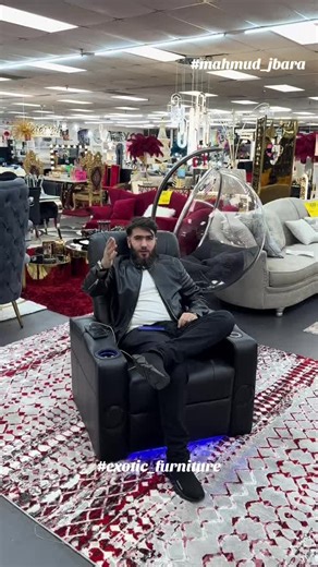 Silla reclinable exclusiva ✨🔥 #mahmudjbara #viral #houston #furniture #livingroom