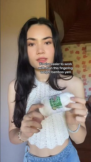 My thoughts on using bamboo/cotton yarn! Clam top pattern by @YarnsandFins #crochet #yarn #diy