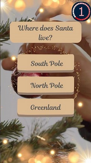 Fun Christmas Quiz 🎅 | Easy Xmas Questions for Kids & Adults | Santa Claus Trivia Challenge #shorts