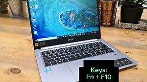 How to enable back light on acer swift