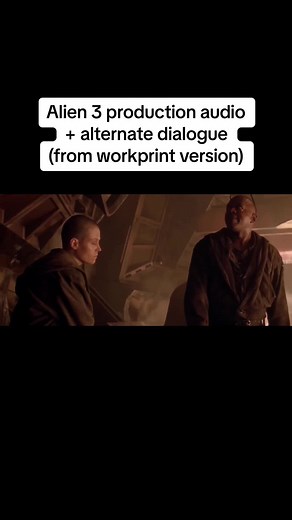 Alien 3’s speech scene with on-set audio and some alternate lines (from 1991 workprint) #Alien3 #Workprint #DeletedScene #Ripley #SigourneyWeaver #CharlesSDutton #DannyWebb #RalphBrown #DavidFincher #Film #1991 #1992