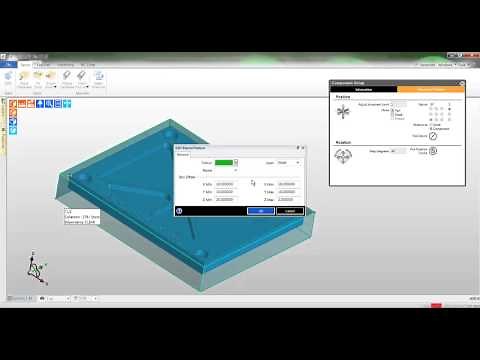 3a. Edgecam TestDrive tutorial - Creating stock and fixtures