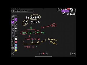 Solving system of equations with substitution (explained easily✅