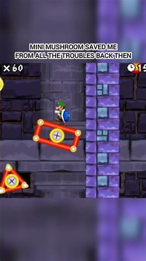 Mini mushroom saved me from all the troubles 🤣😂🍄 #mario #nintendo #retrogaming