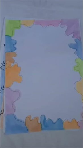 Diy cute assignment border designs 🌷🦋#schoolstationary #diy #diycrafts #assignment