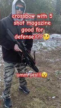 5 shot lethal repeating crossbow!!tears into target😱