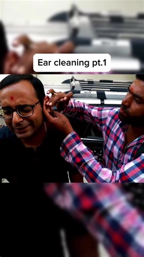 Ear cleaning pt.1 #asmr #relaxingvideos #massage #asmrmassage #earcleaning