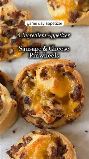 3-Ingredient Sausage & Cheese Pinwheels 🏈🧀🔥